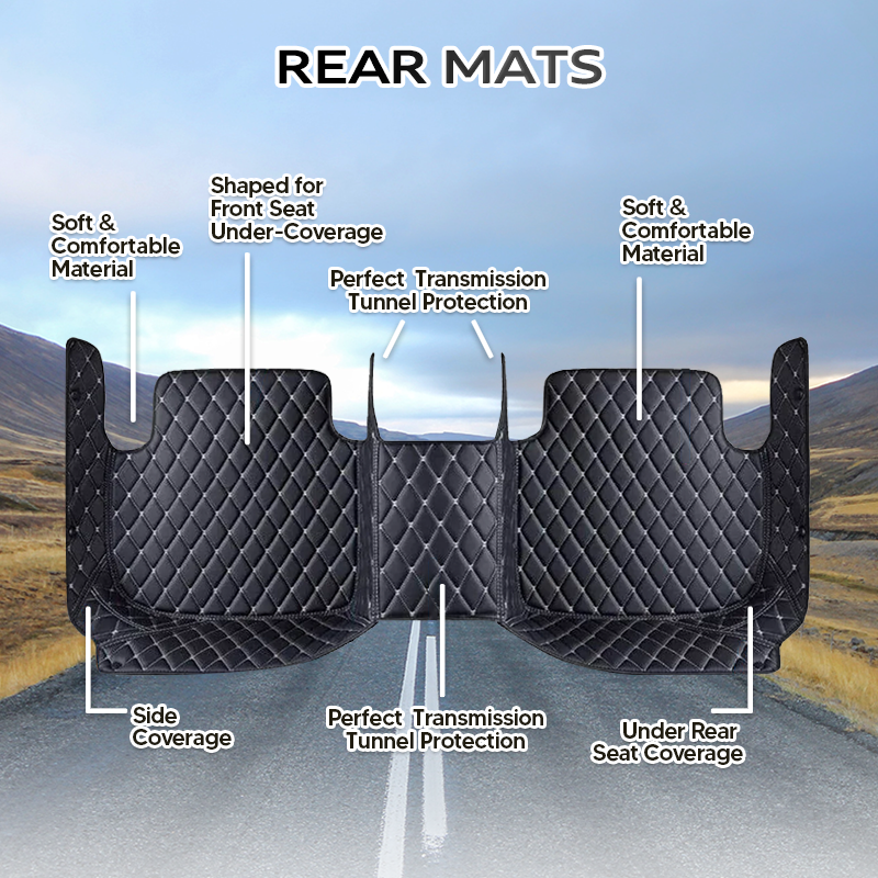 Alexcar Elvie 2023 Tapis de sol pour voitures, VUS et camions à usage intensif et à usage universel