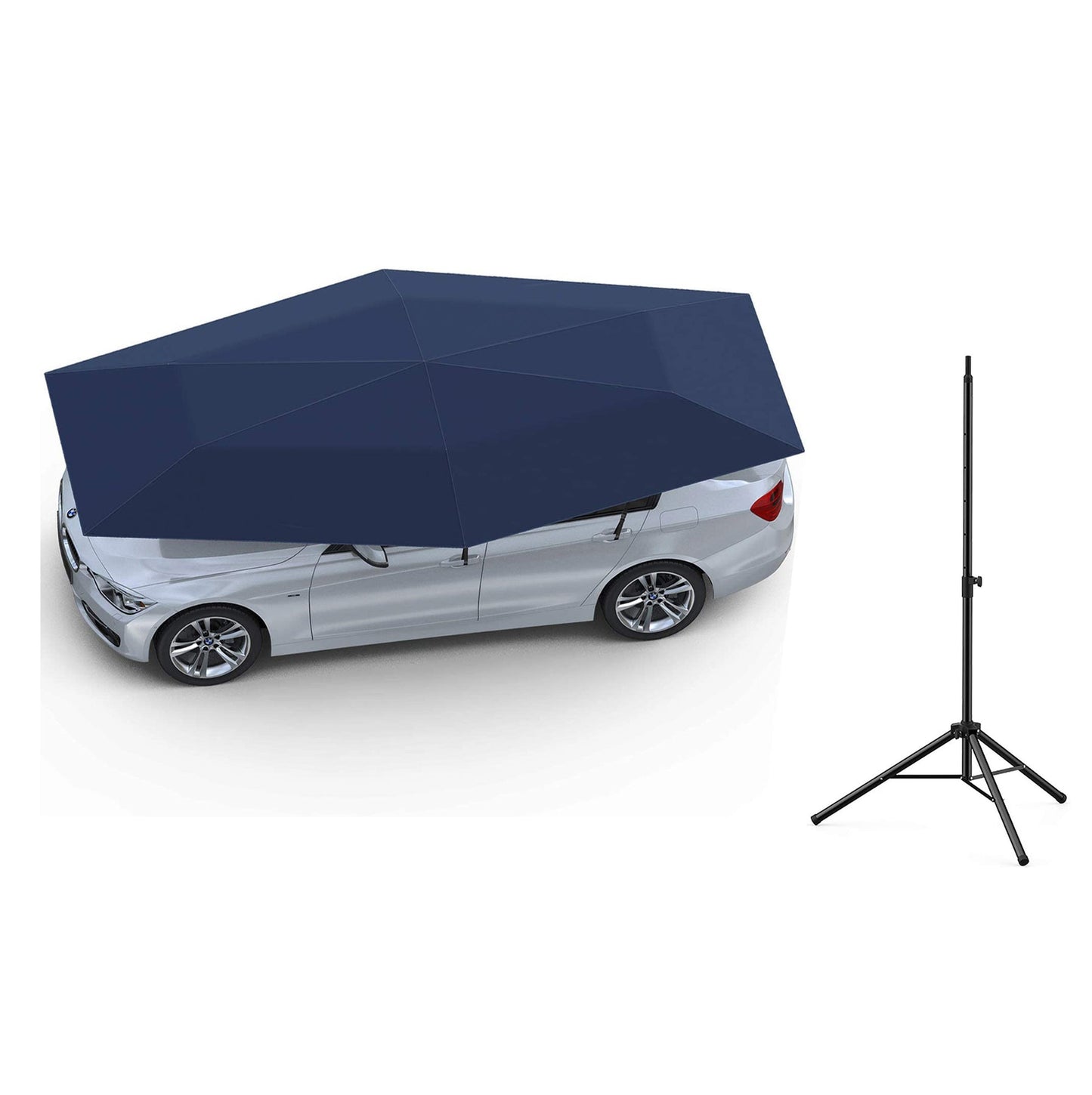 Auvent Carport d'été Anti-UV Parapluie à commande sans fil - 2