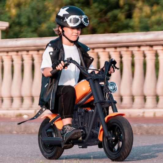 Moto Électrique pour Enfants avec Lumière, Action et Rugissement du Moteur !