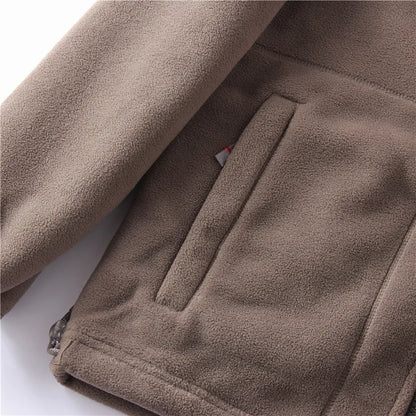 Veste à Capuche en Polaire Double Couche pour Homme