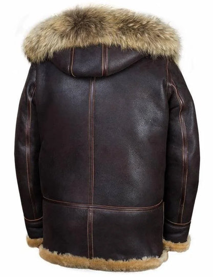 Blouson Parka Pilote en Peau de Mouton